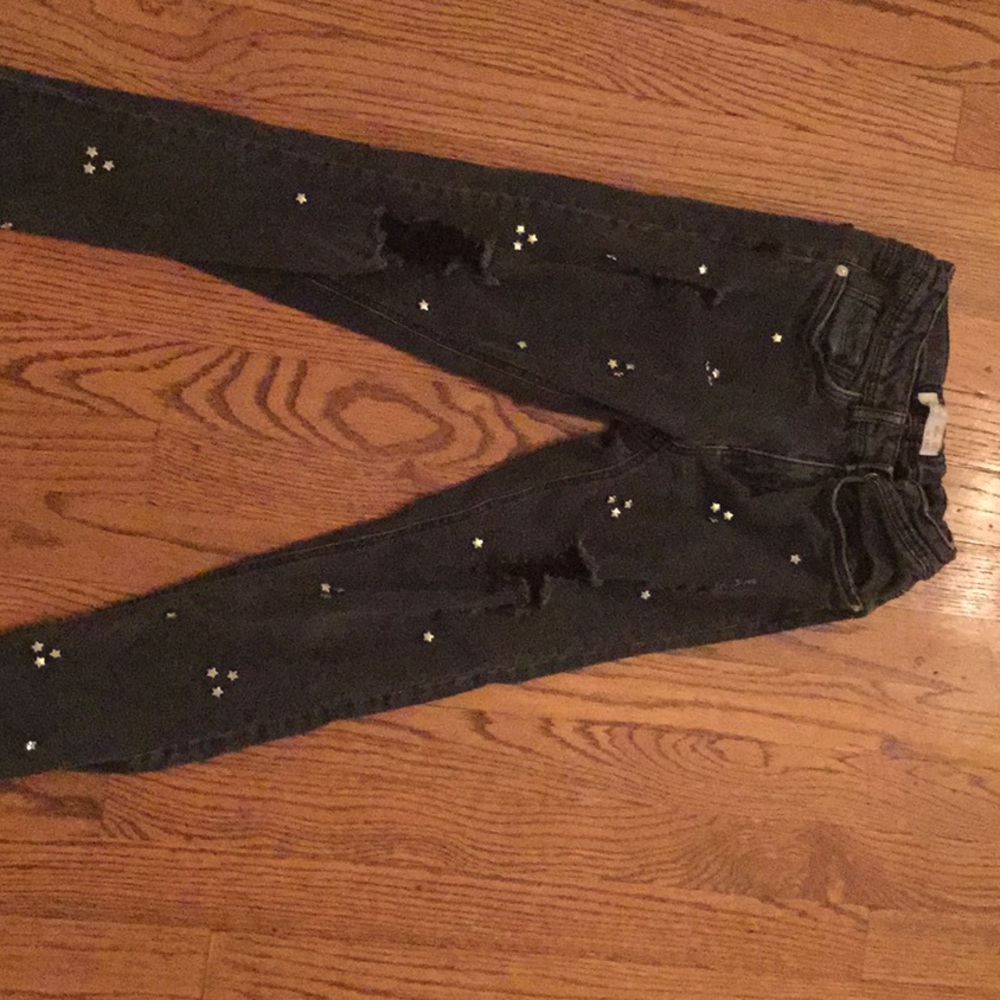 Girls Zara star jeans Size 10